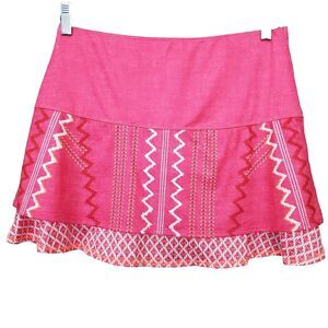 LUCKY IN LOVE Pink Layered Athletic Skort Size Medium Tennis Pickleball